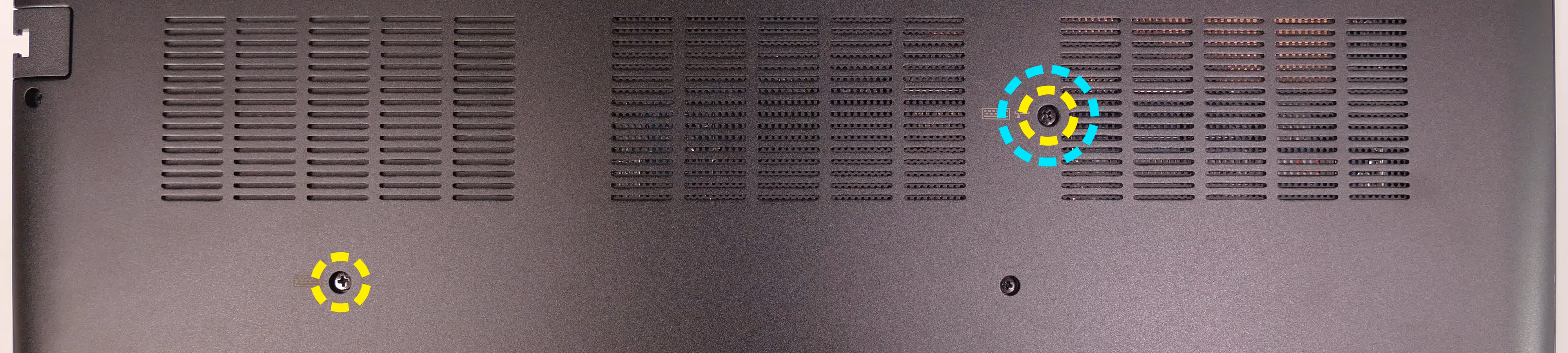 Keyboard screws