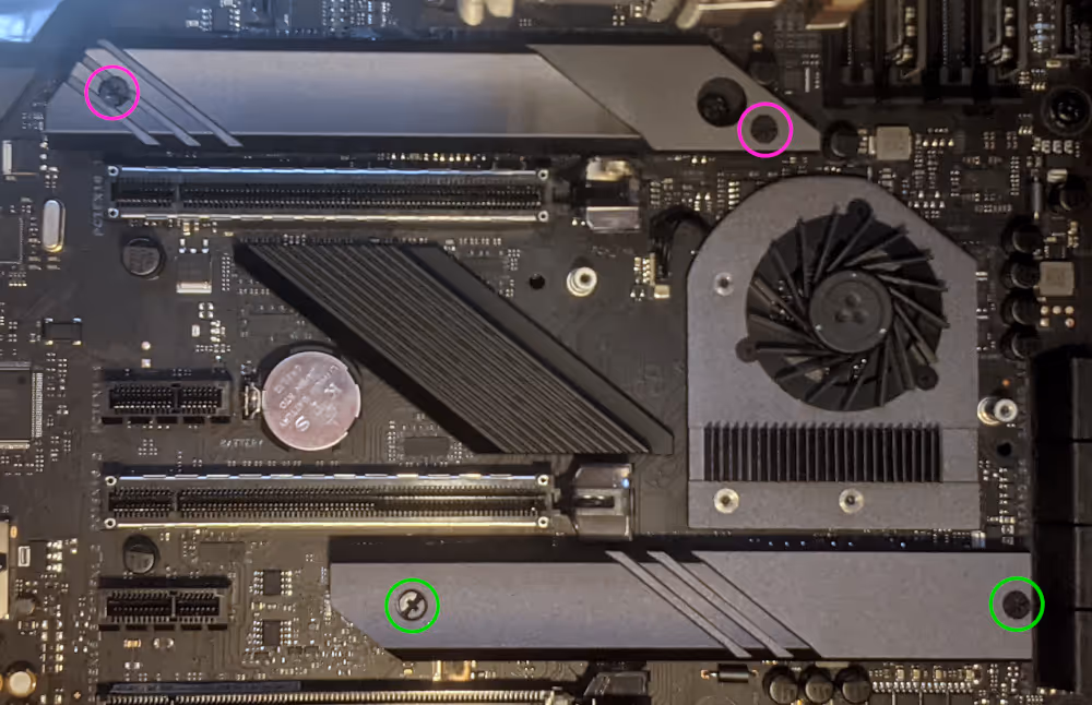 M.2 heatsink screws