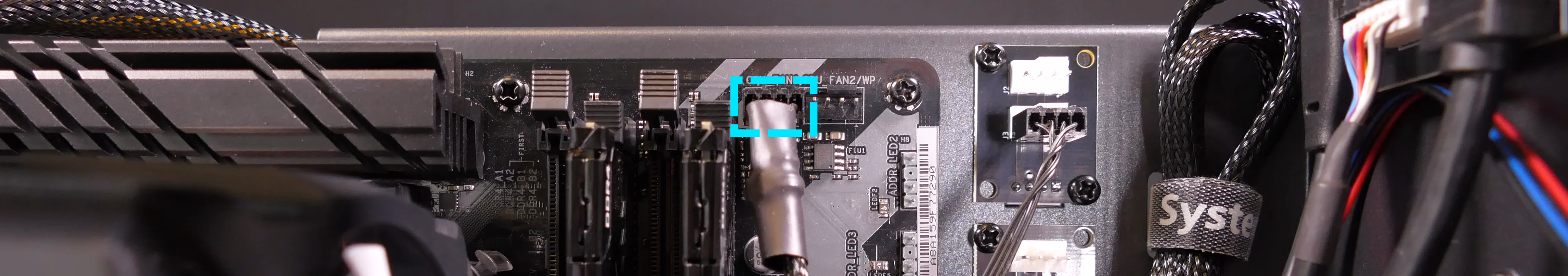 Motherboard CPU output header