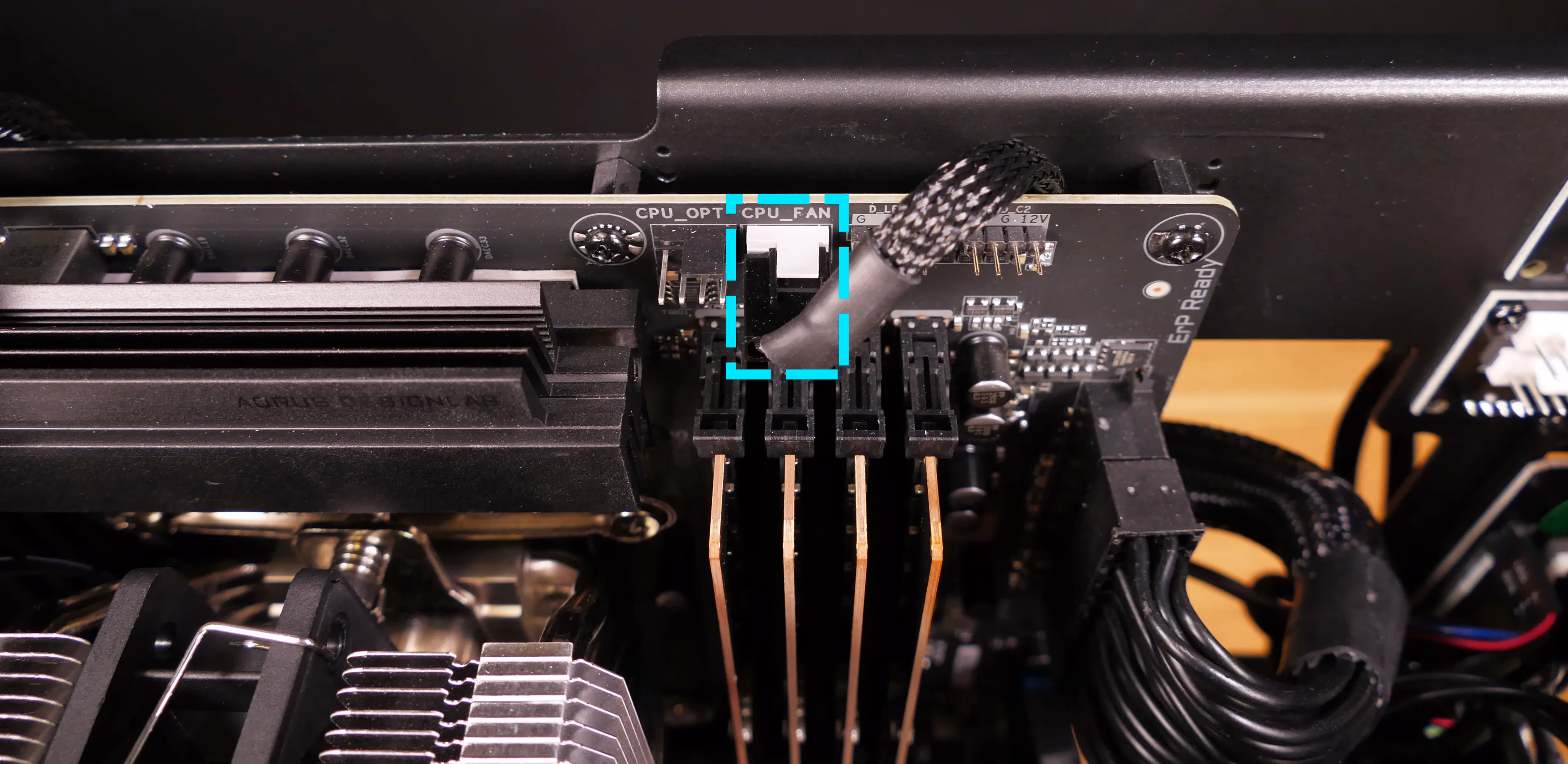 Motherboard CPU output header