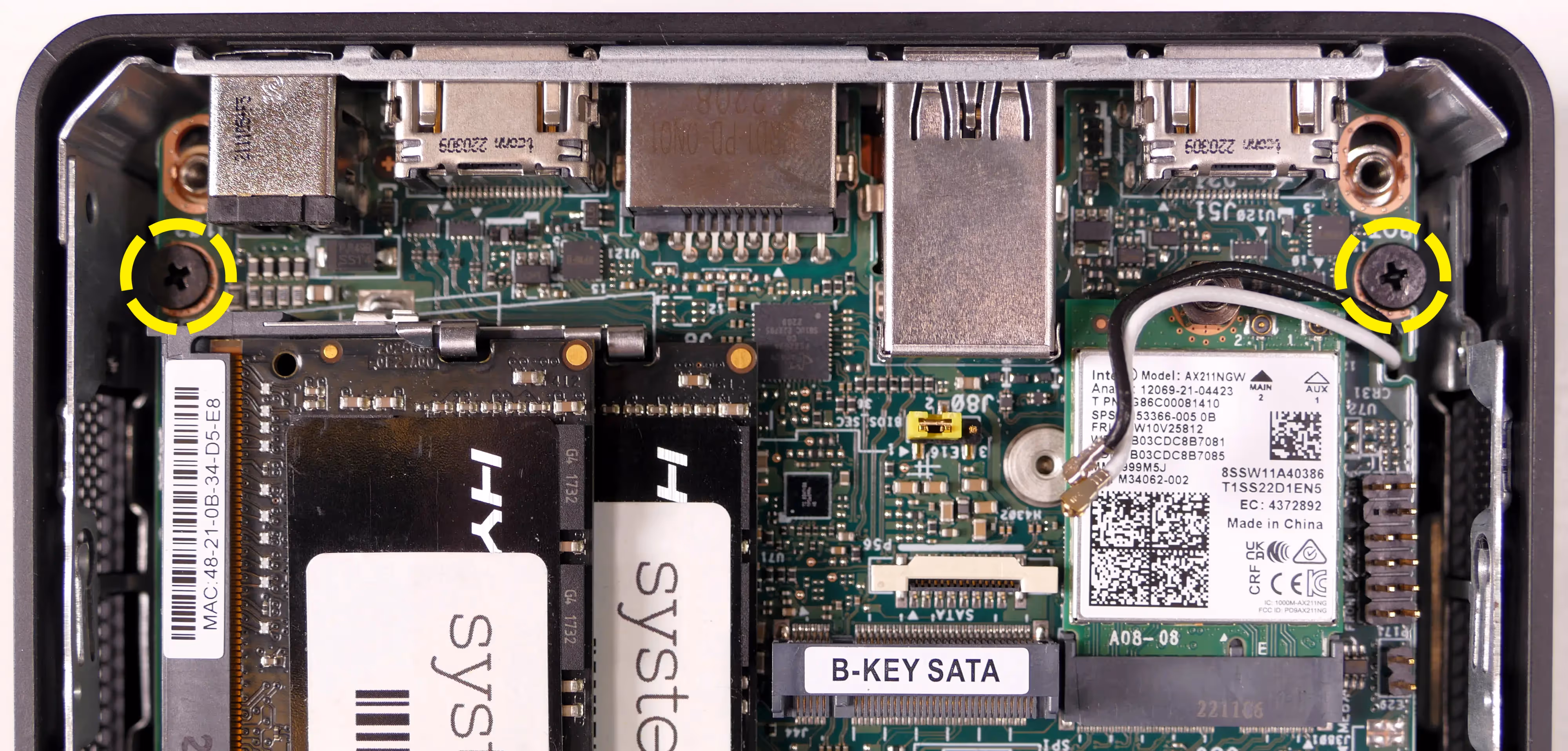 Motherboard mounting screws