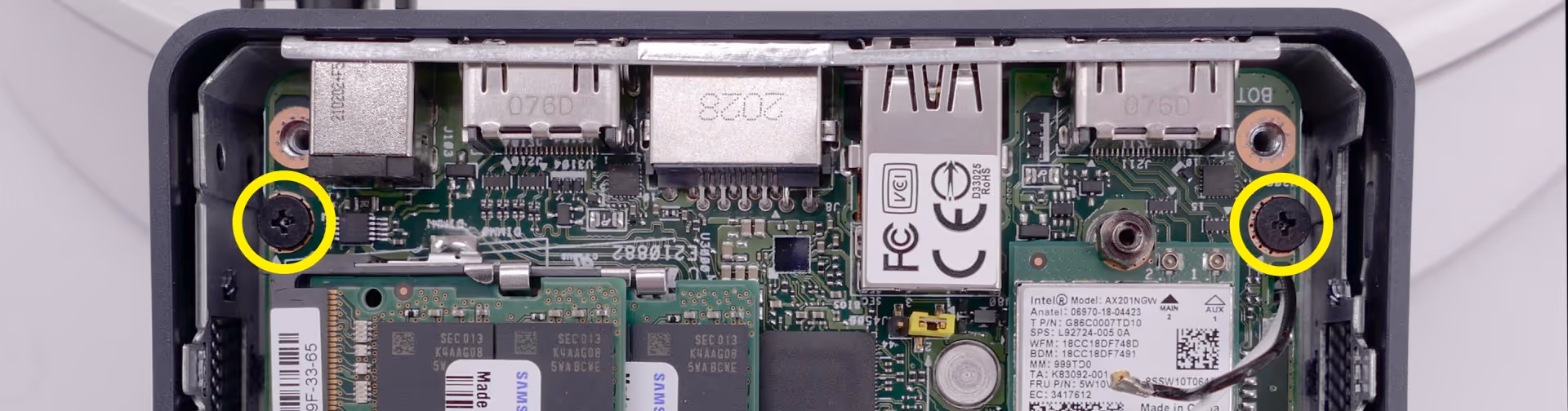 Motherboard mounting screws