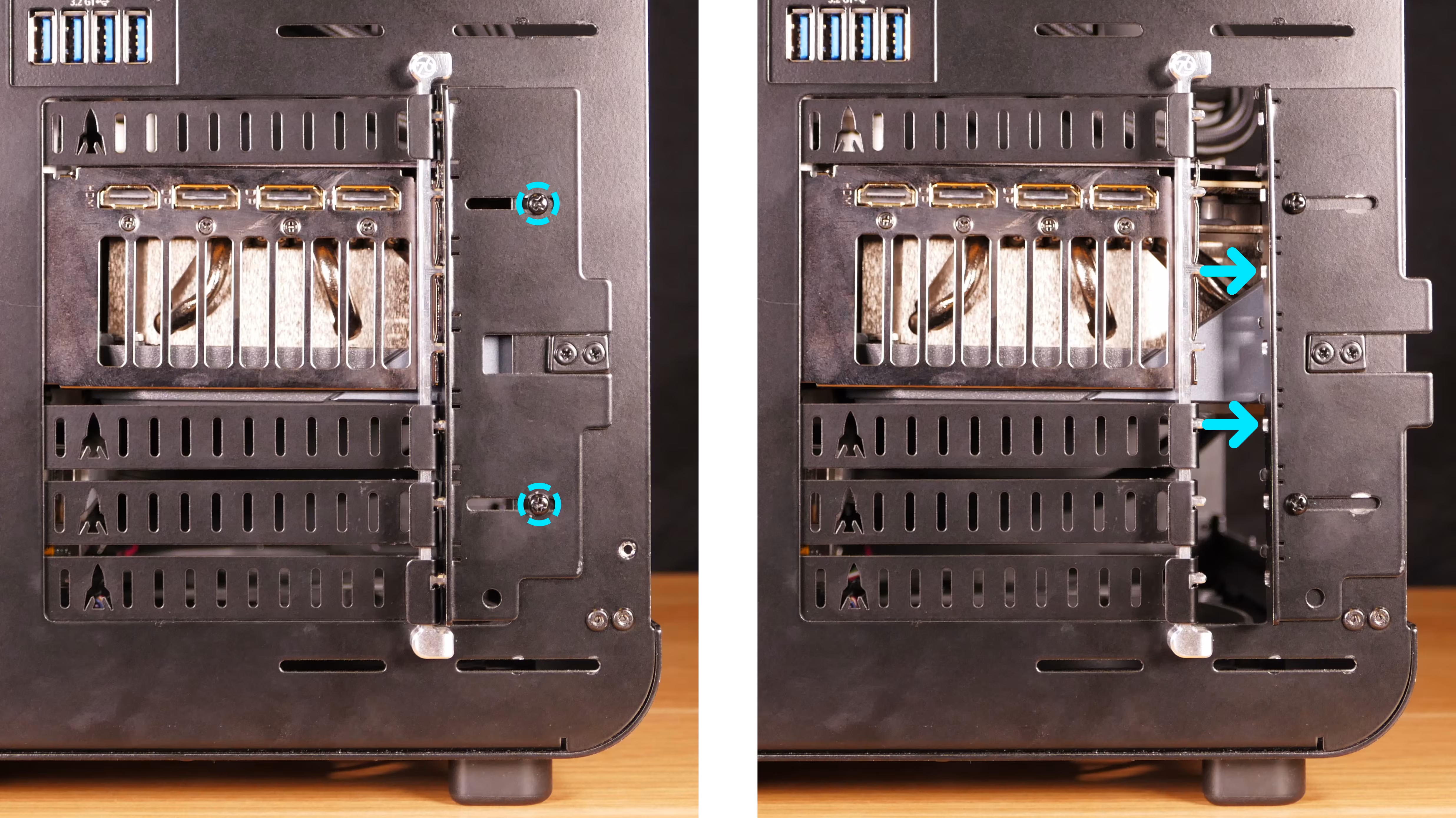 PCIe bracket screws