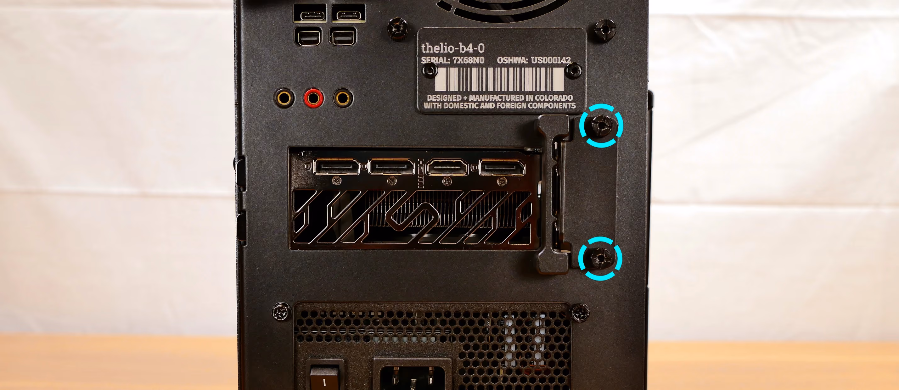 PCIe bracket screws