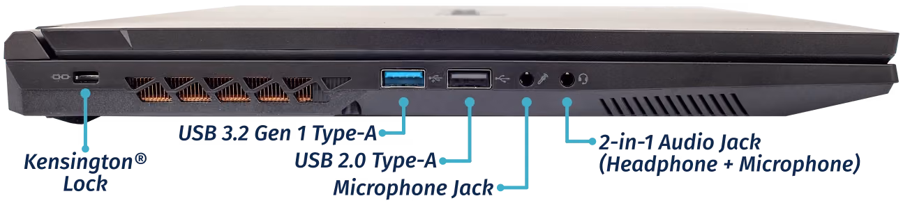 17” Left Ports