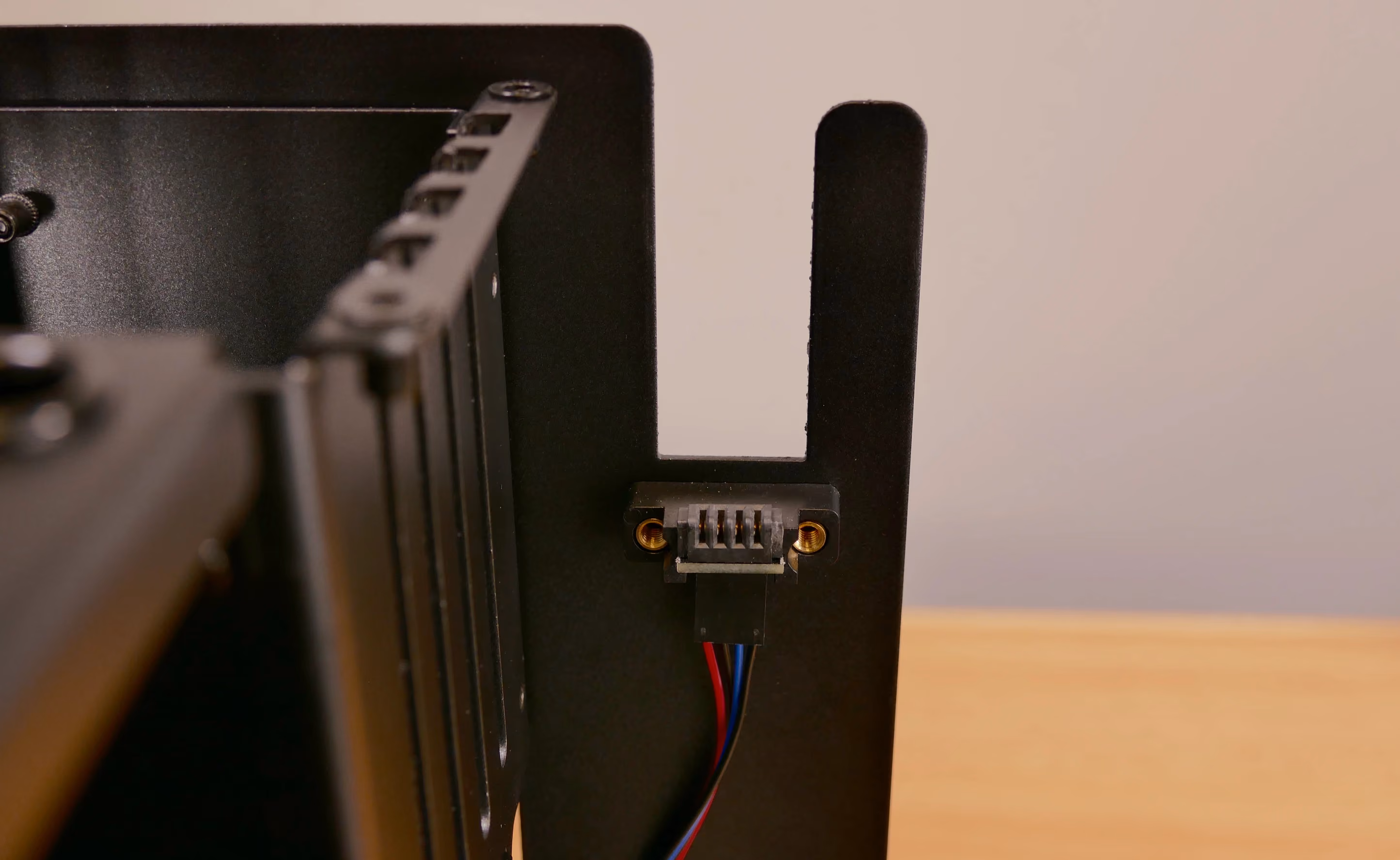 Power button receptacle