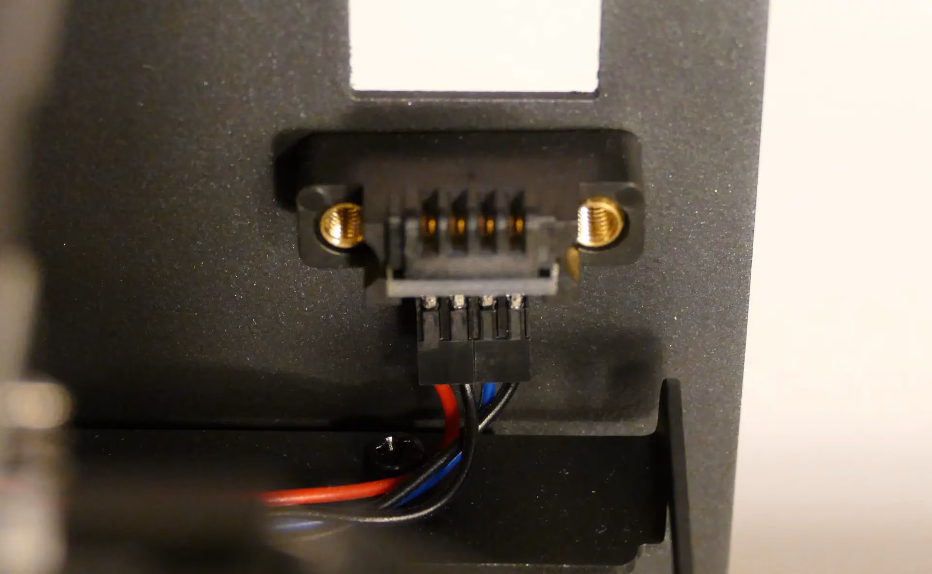 Power button receptacle