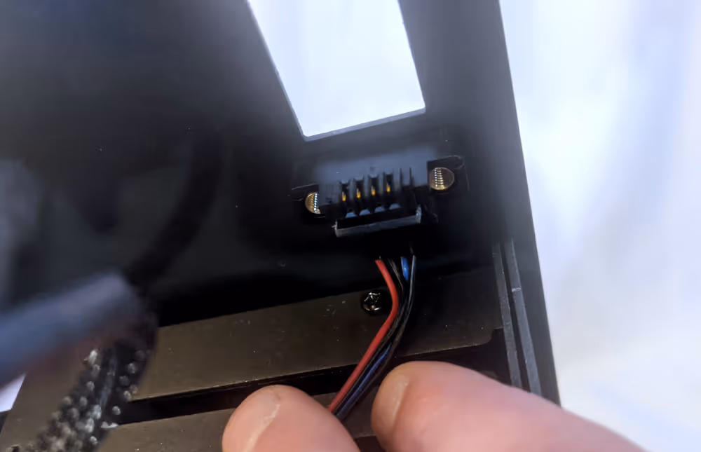 Power button receptacle