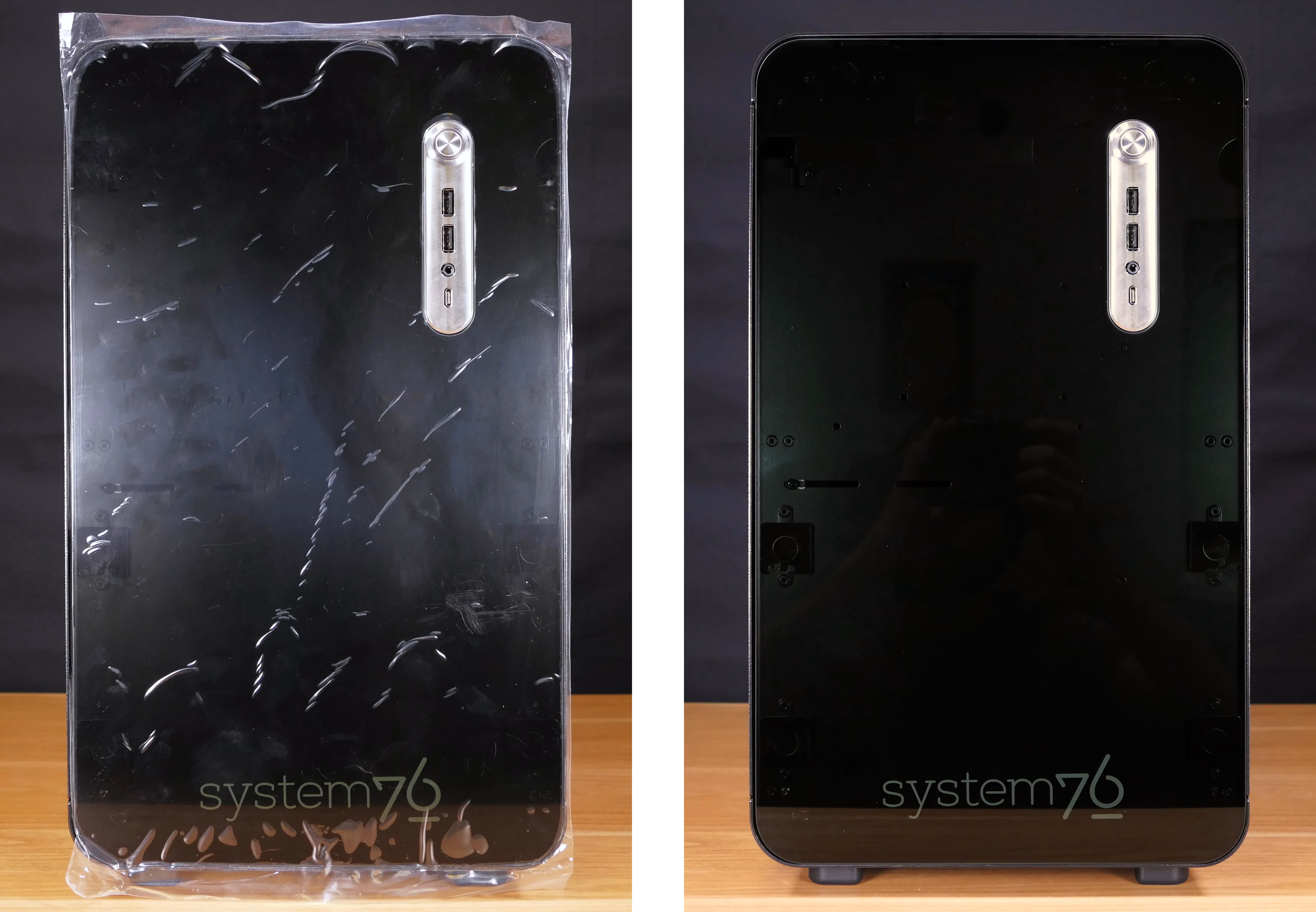 Protective plastic removal