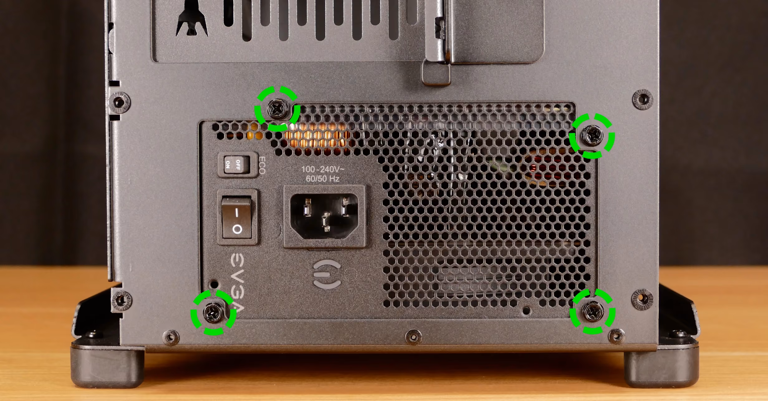 PSU back screws
