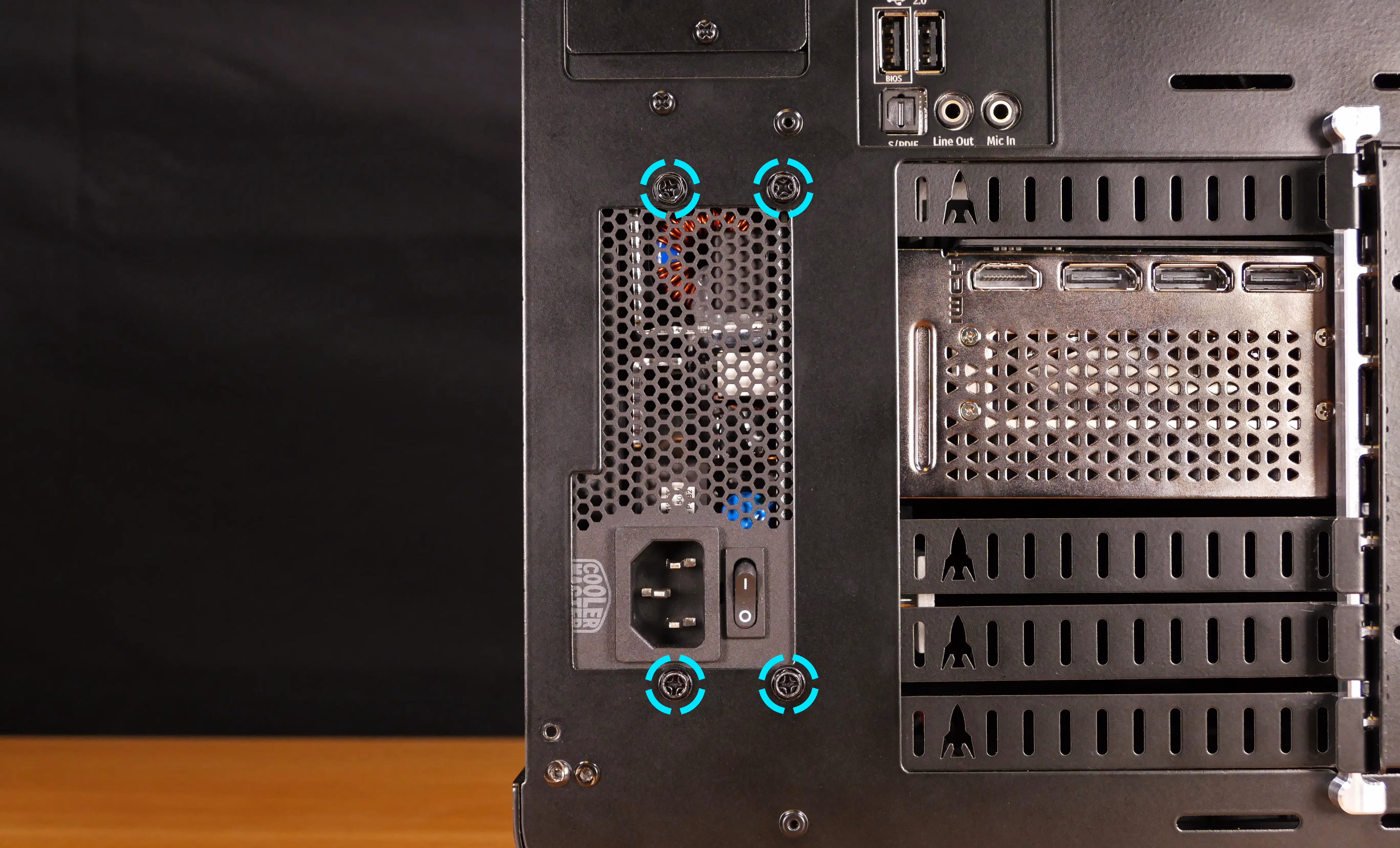Power supply screws