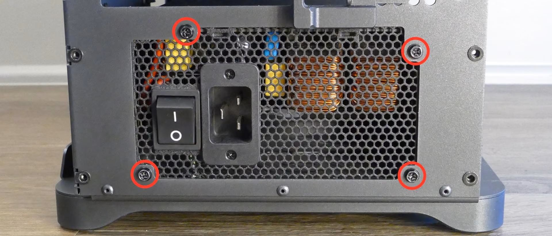 PSU back screws