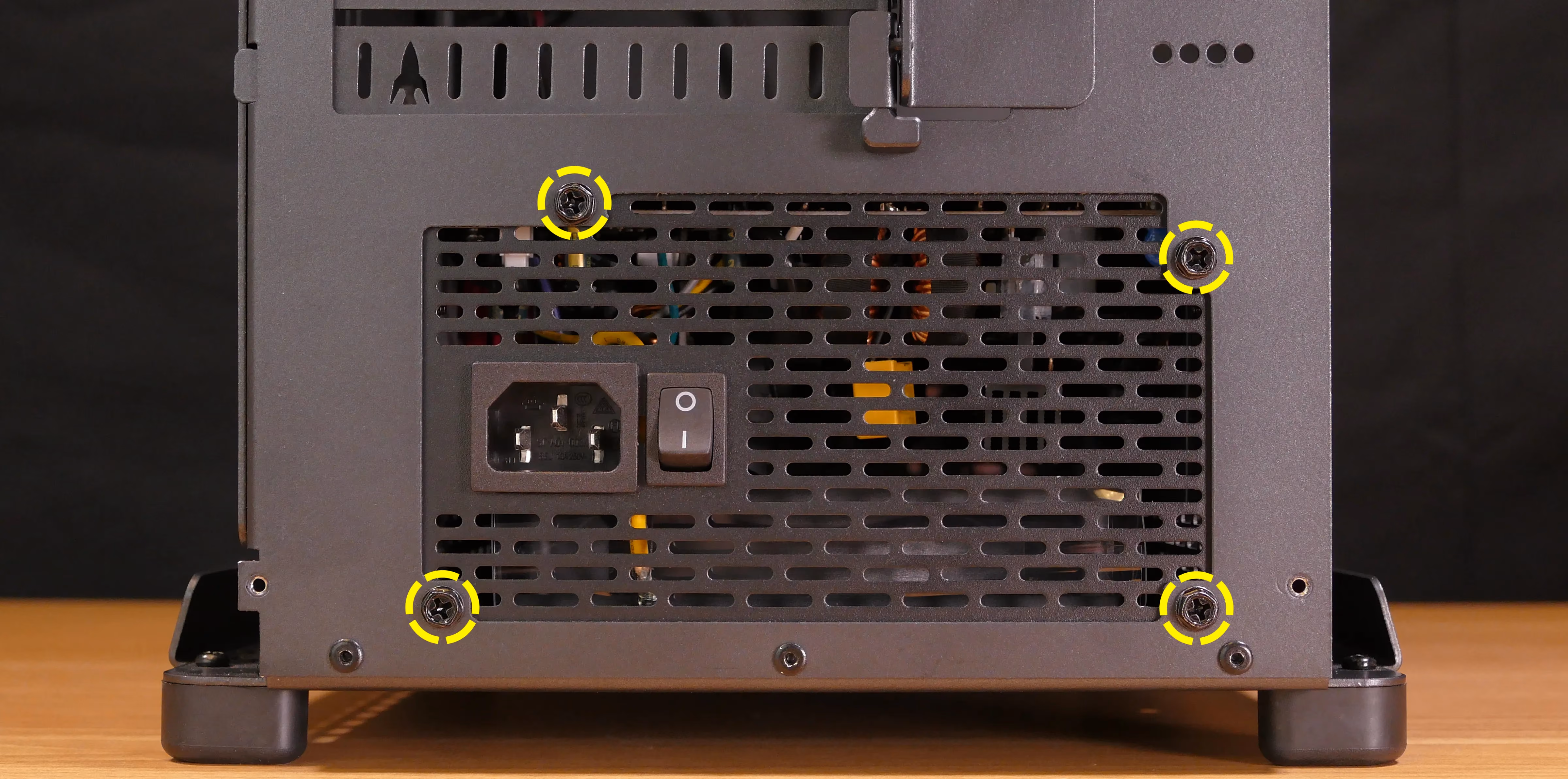 PSU back screws