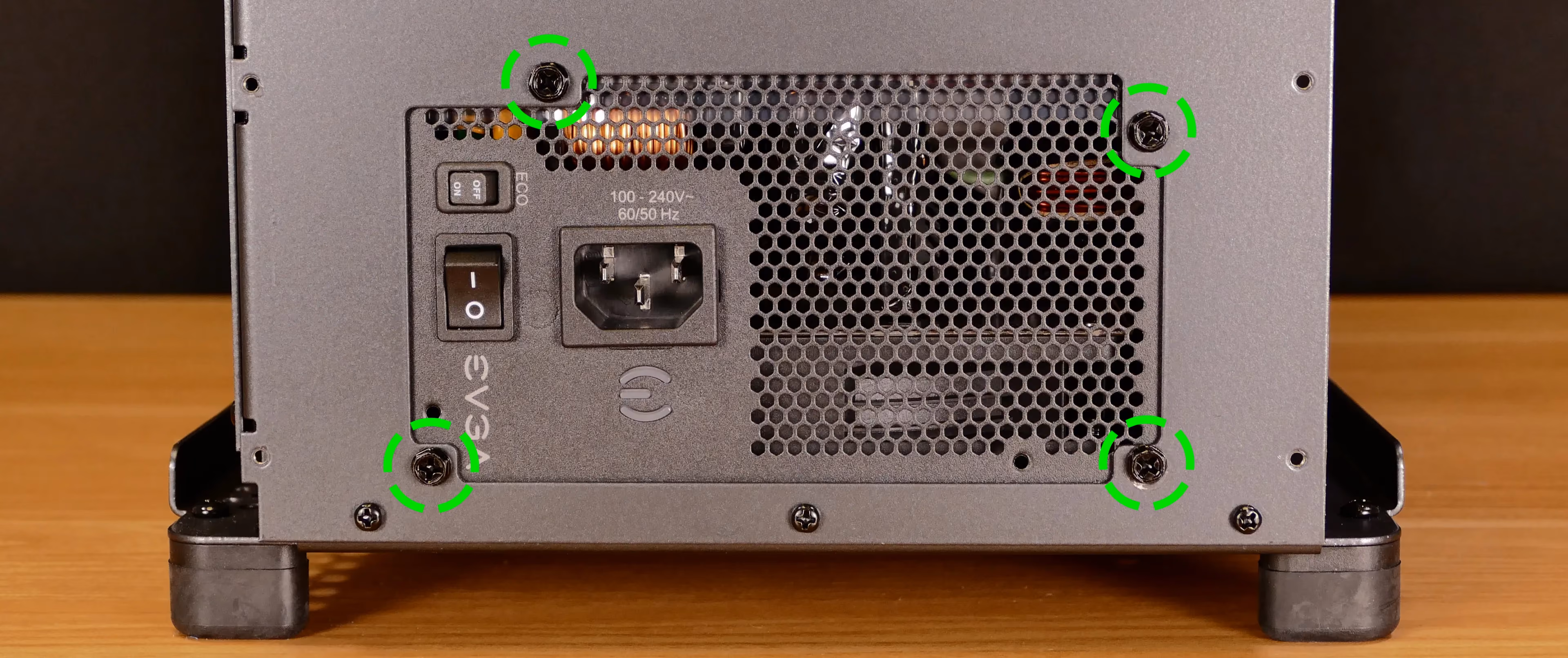 PSU back screws