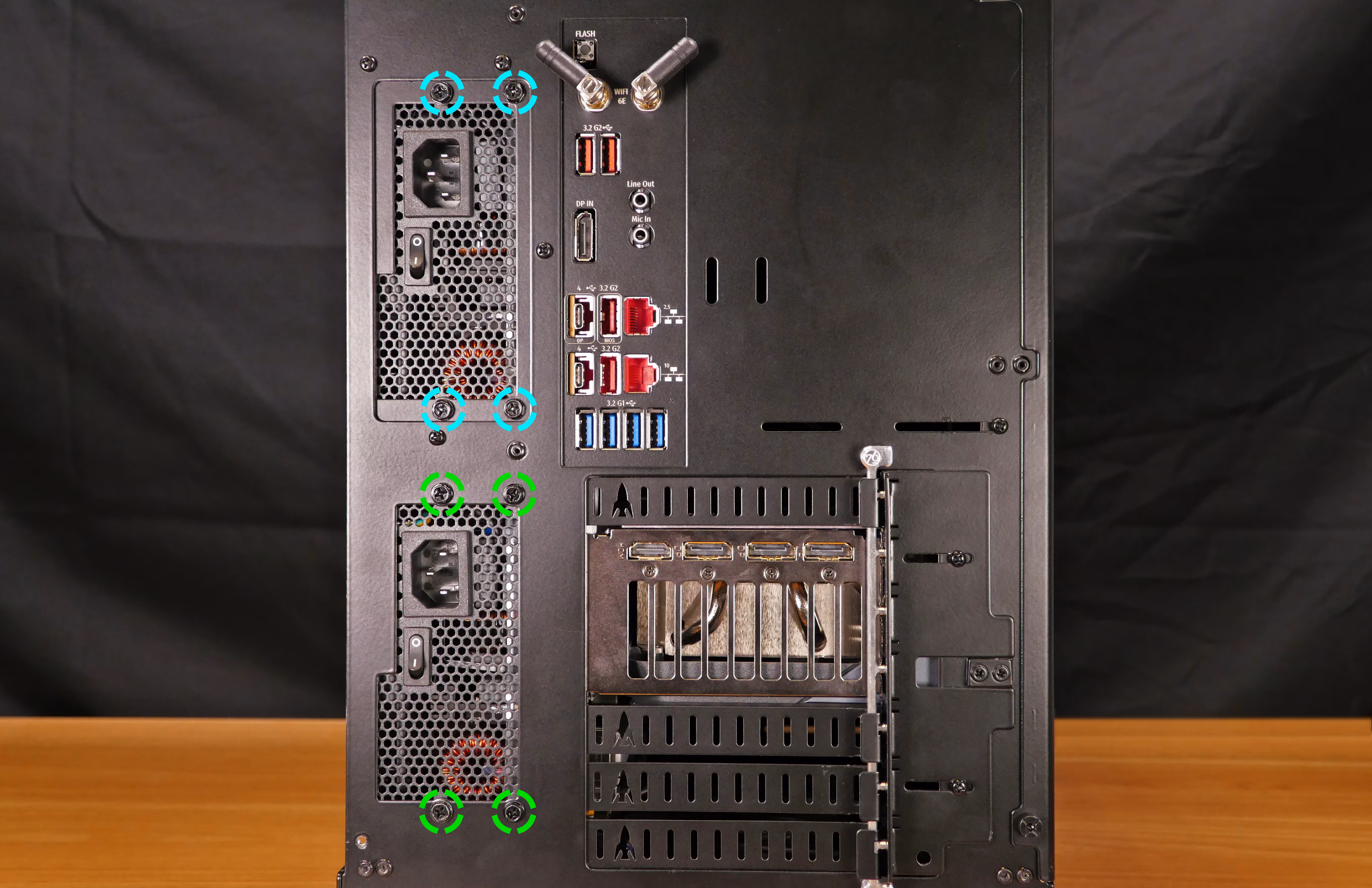 Power supply screws