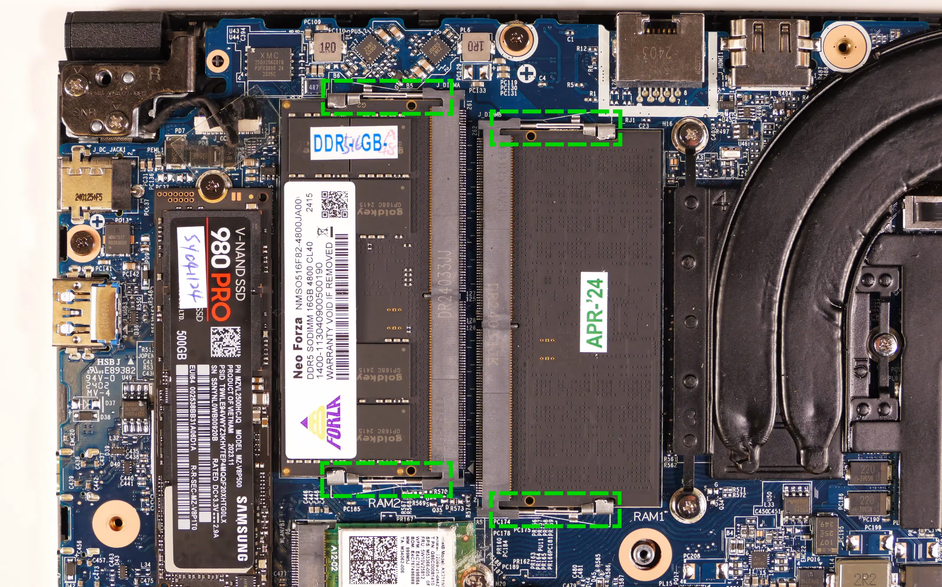 RAM slots