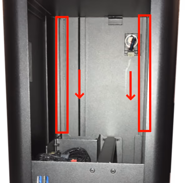 Aligning the Thelio Top Case for replacing