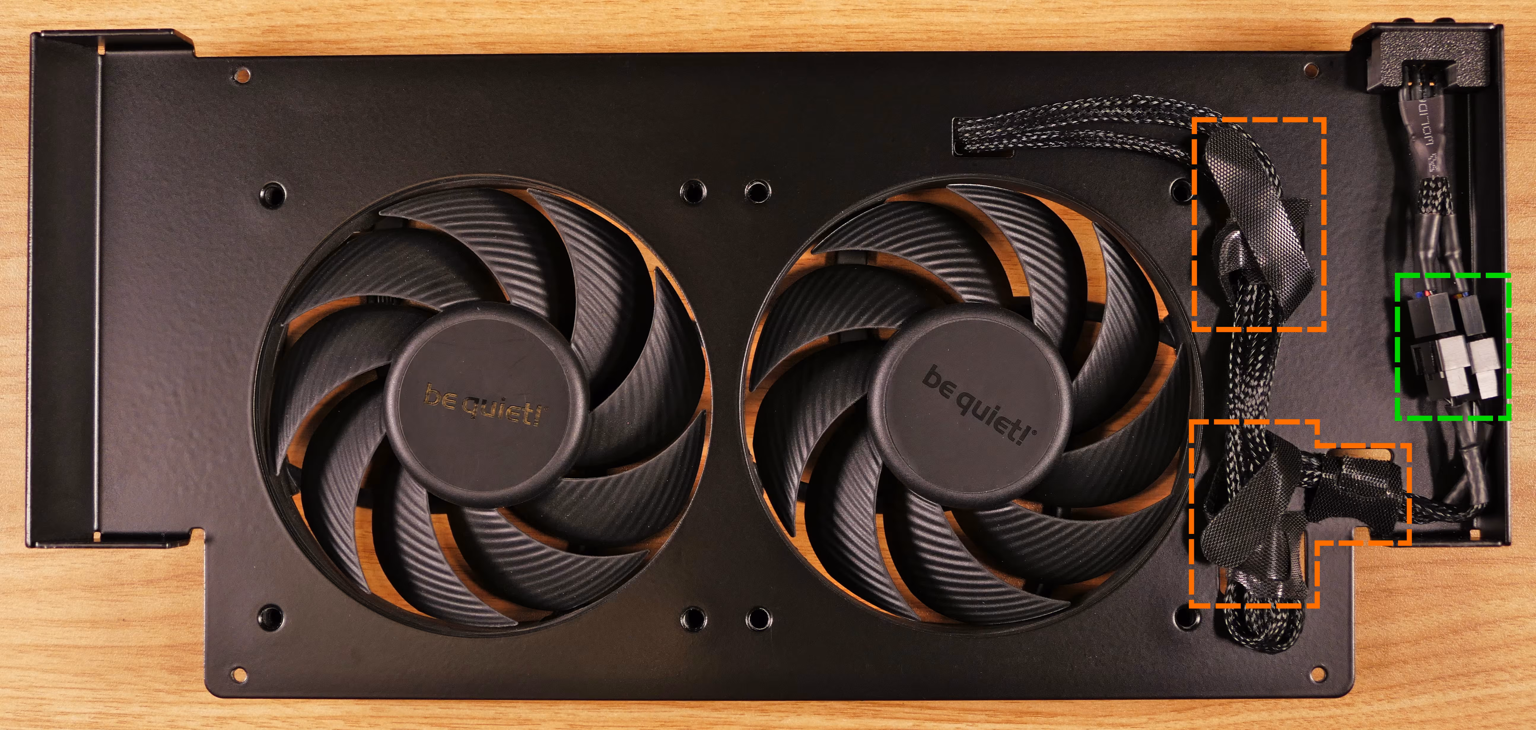 Side fan cables