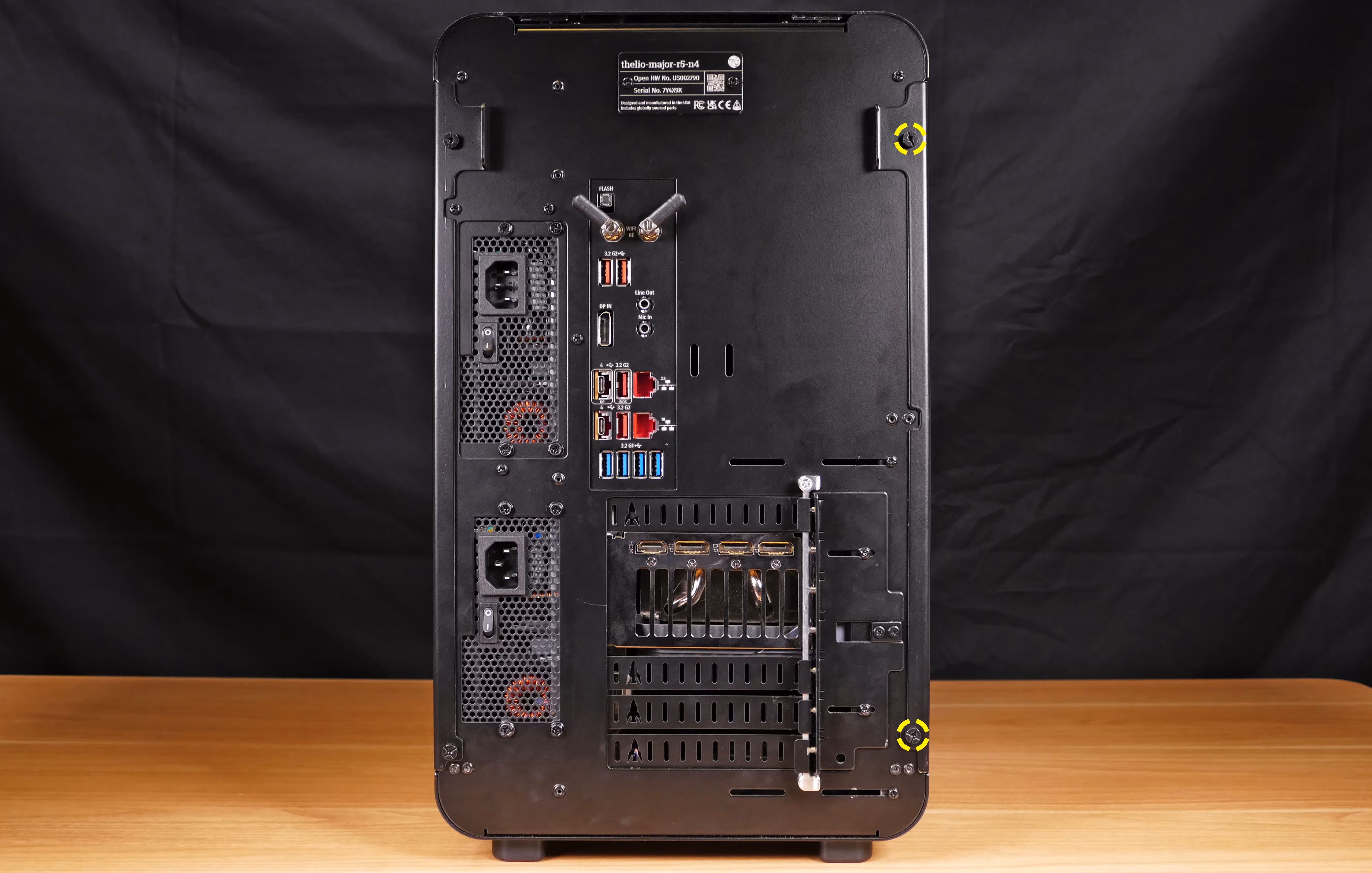 Left side panel screws