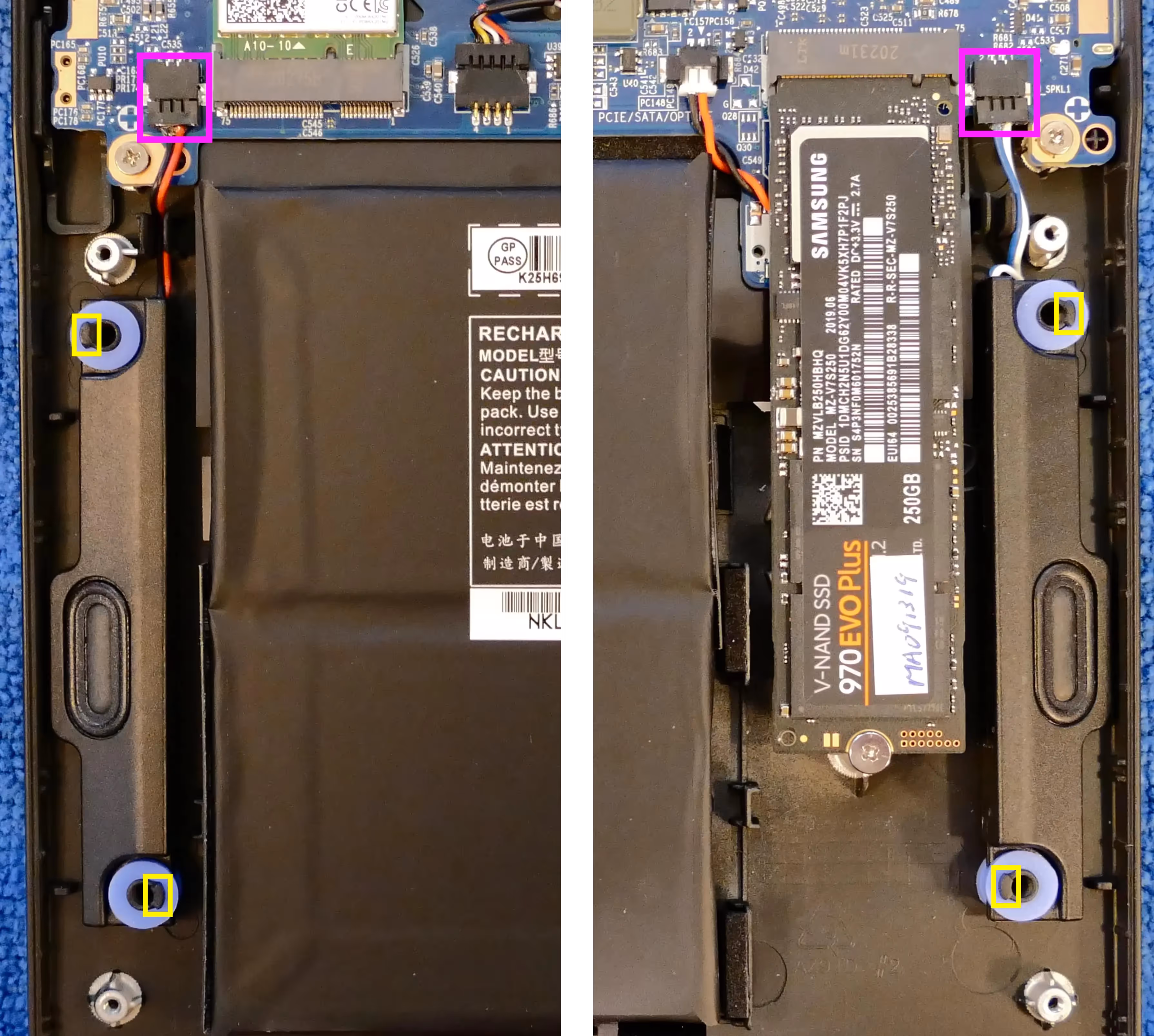 Speaker wires and tabs