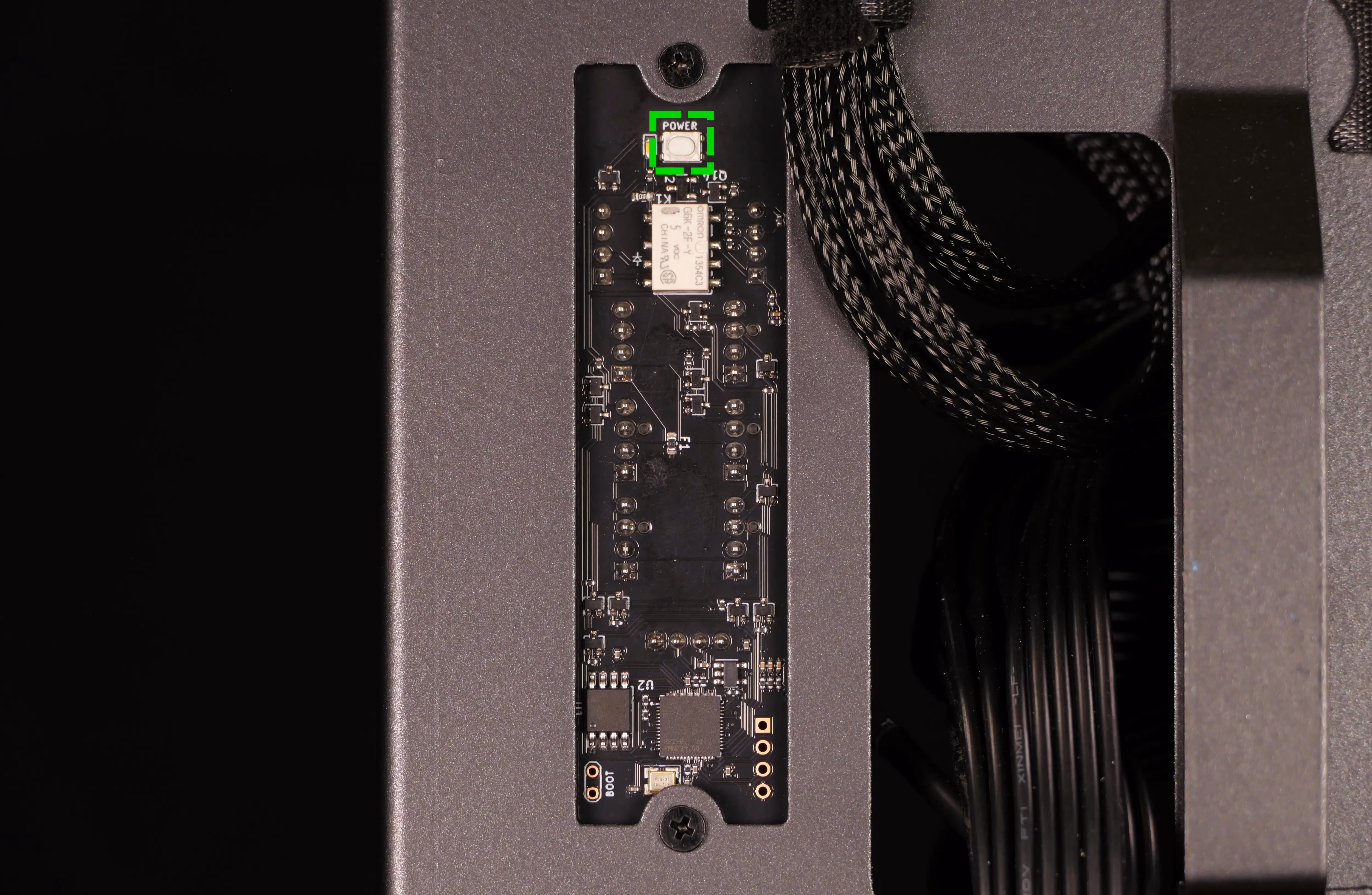Internal power button