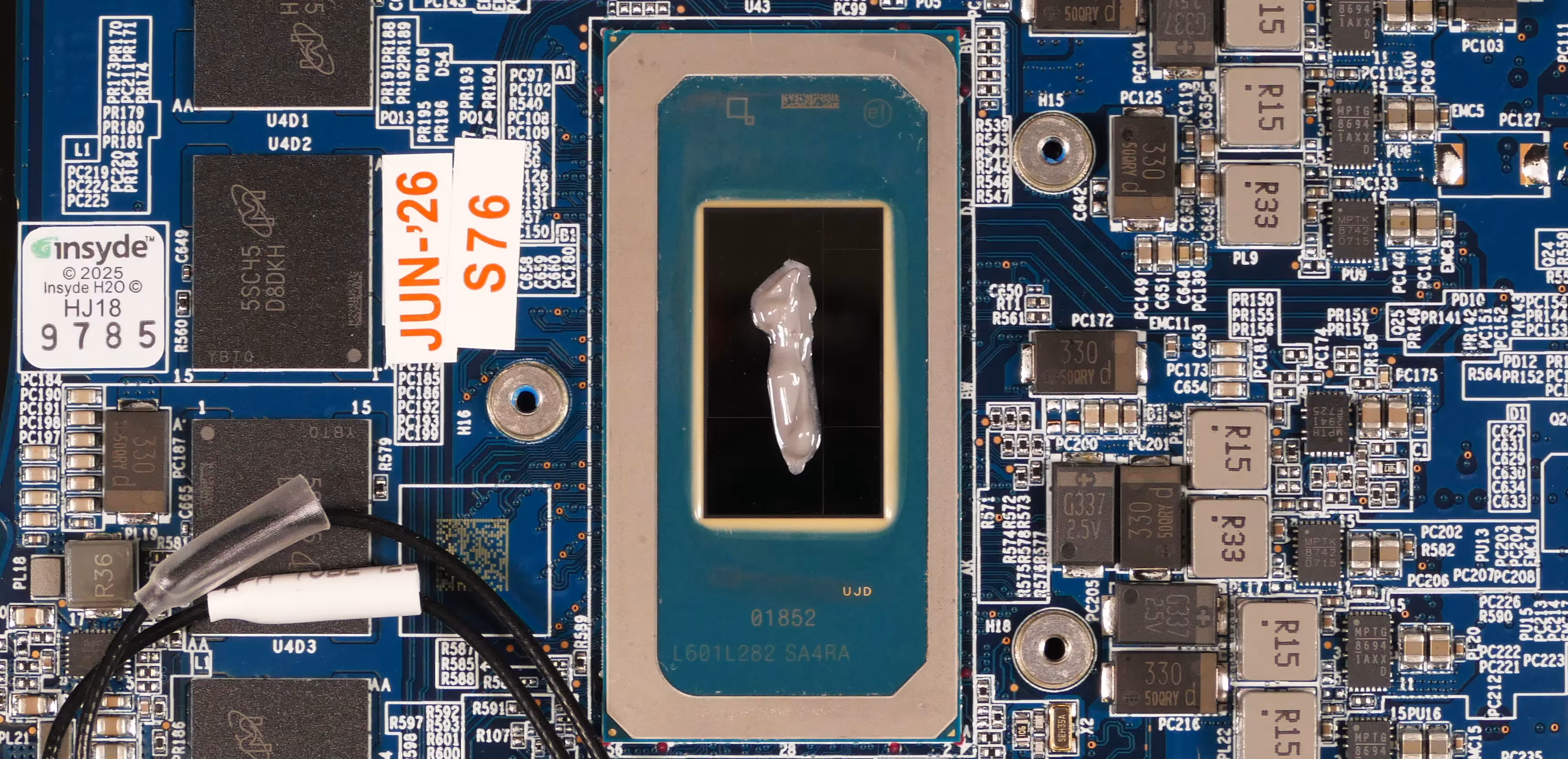 Thermal paste application