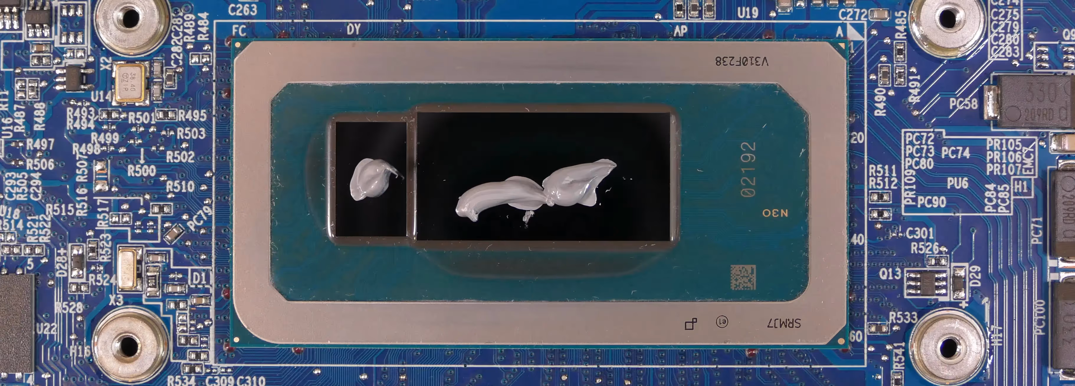 Thermal paste application