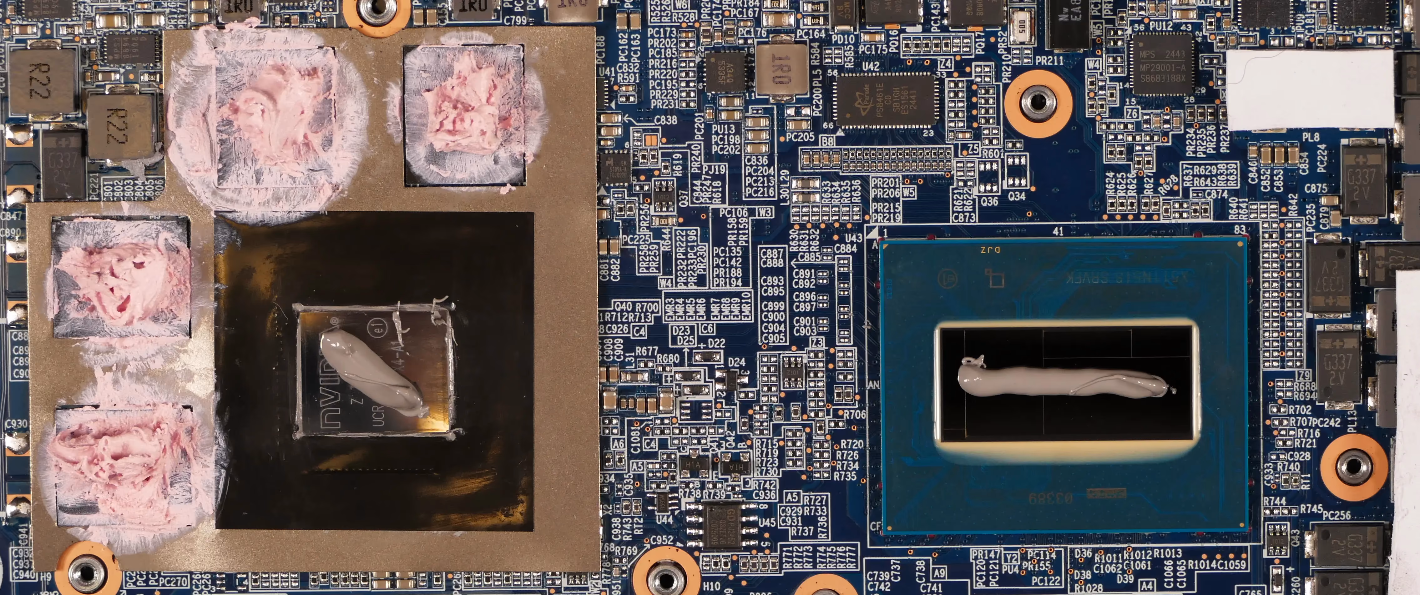 Thermal paste application