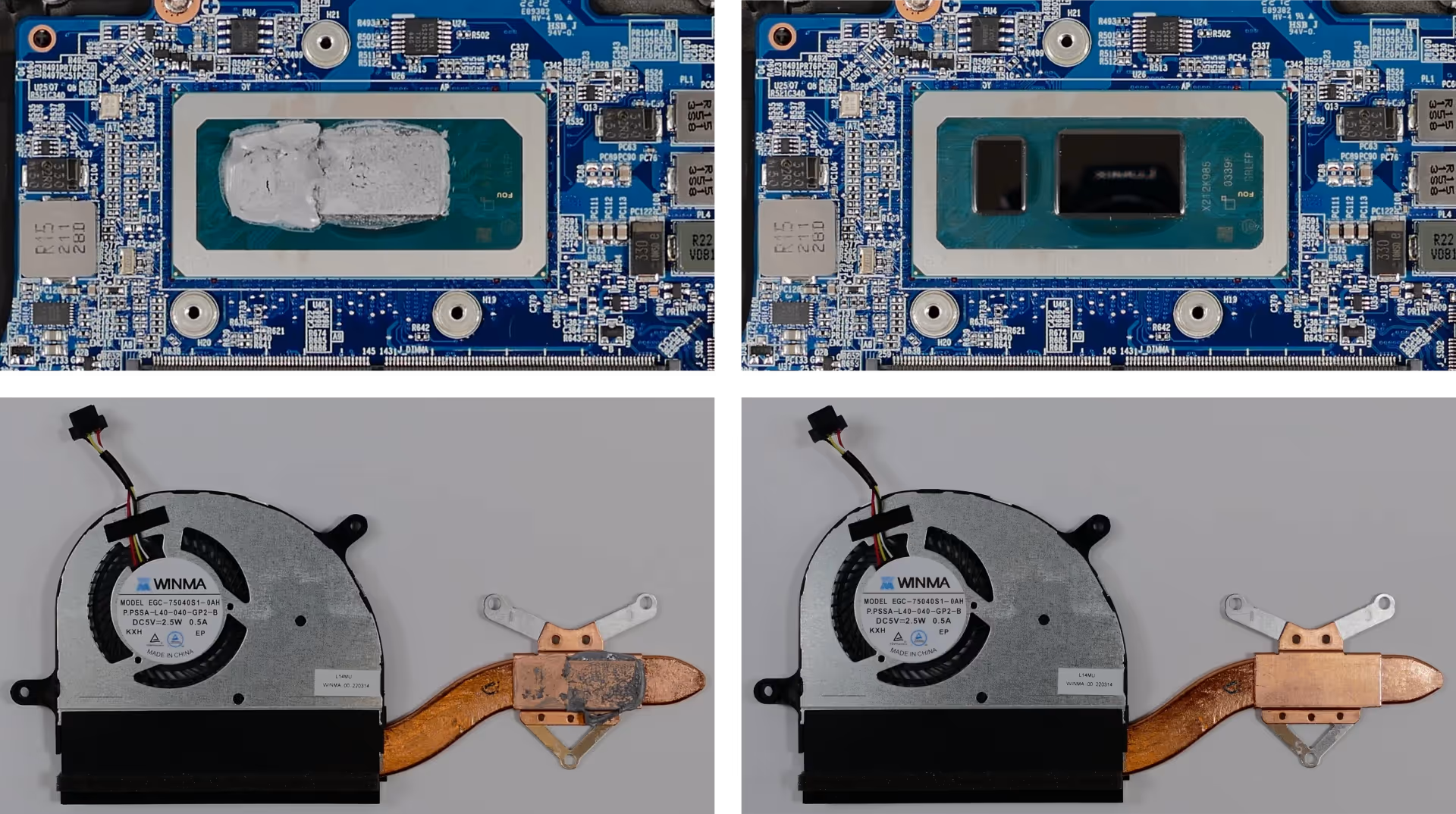 Thermal paste removal