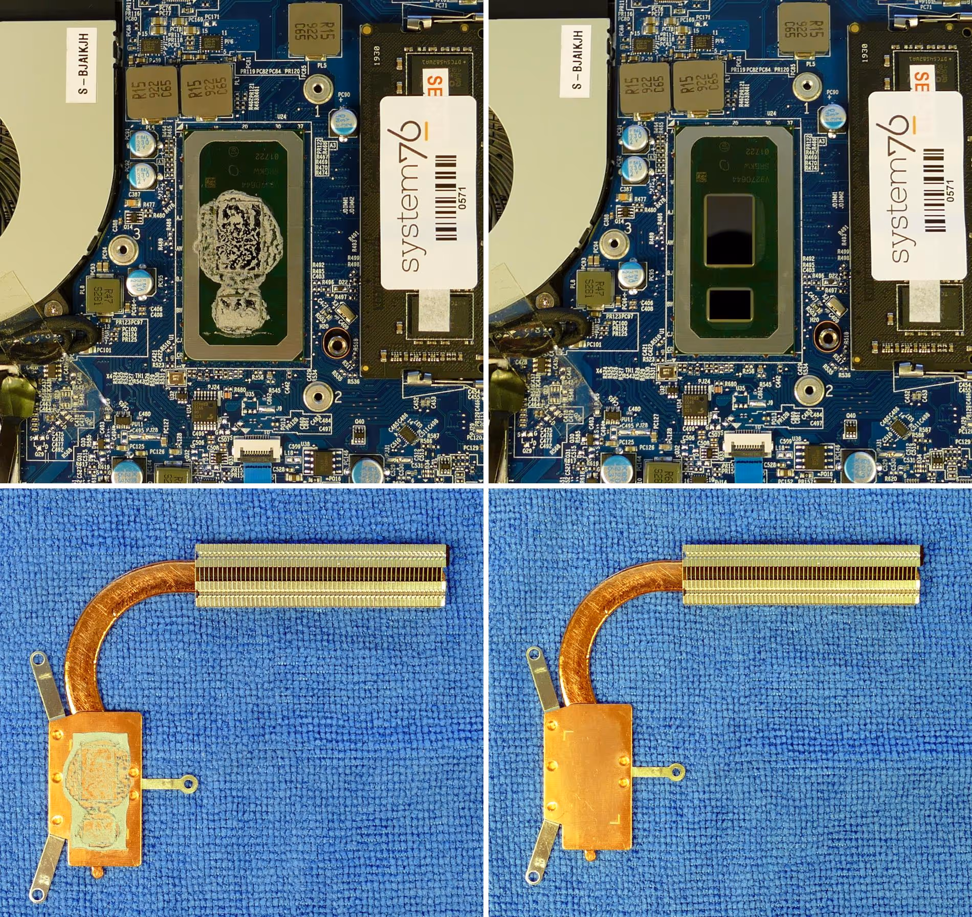 Thermal paste removal