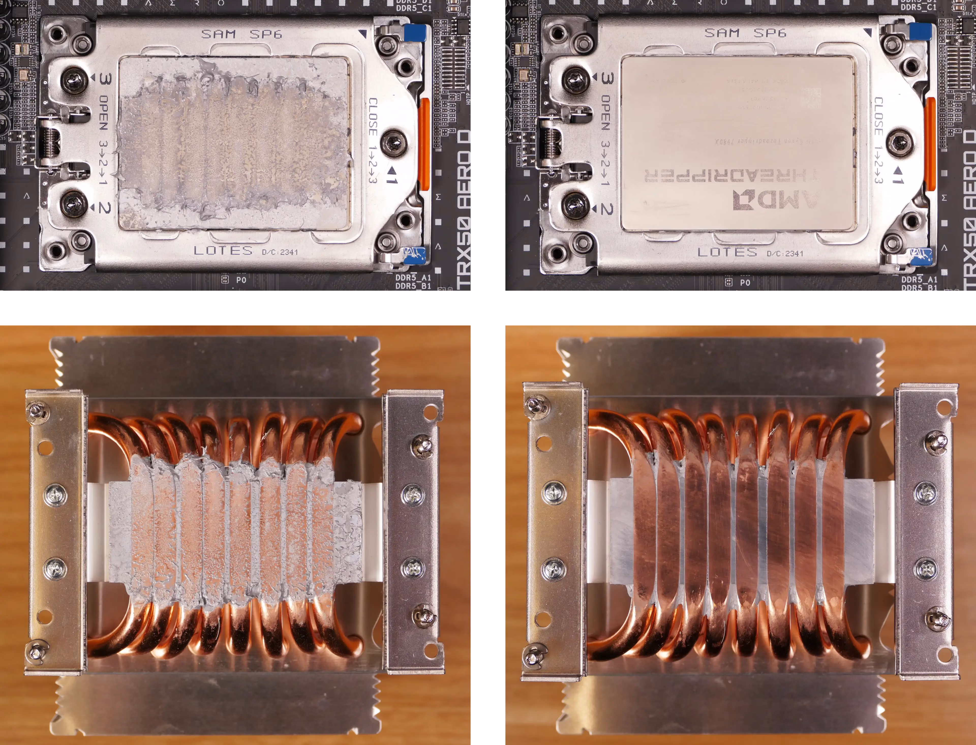Thermal paste removal