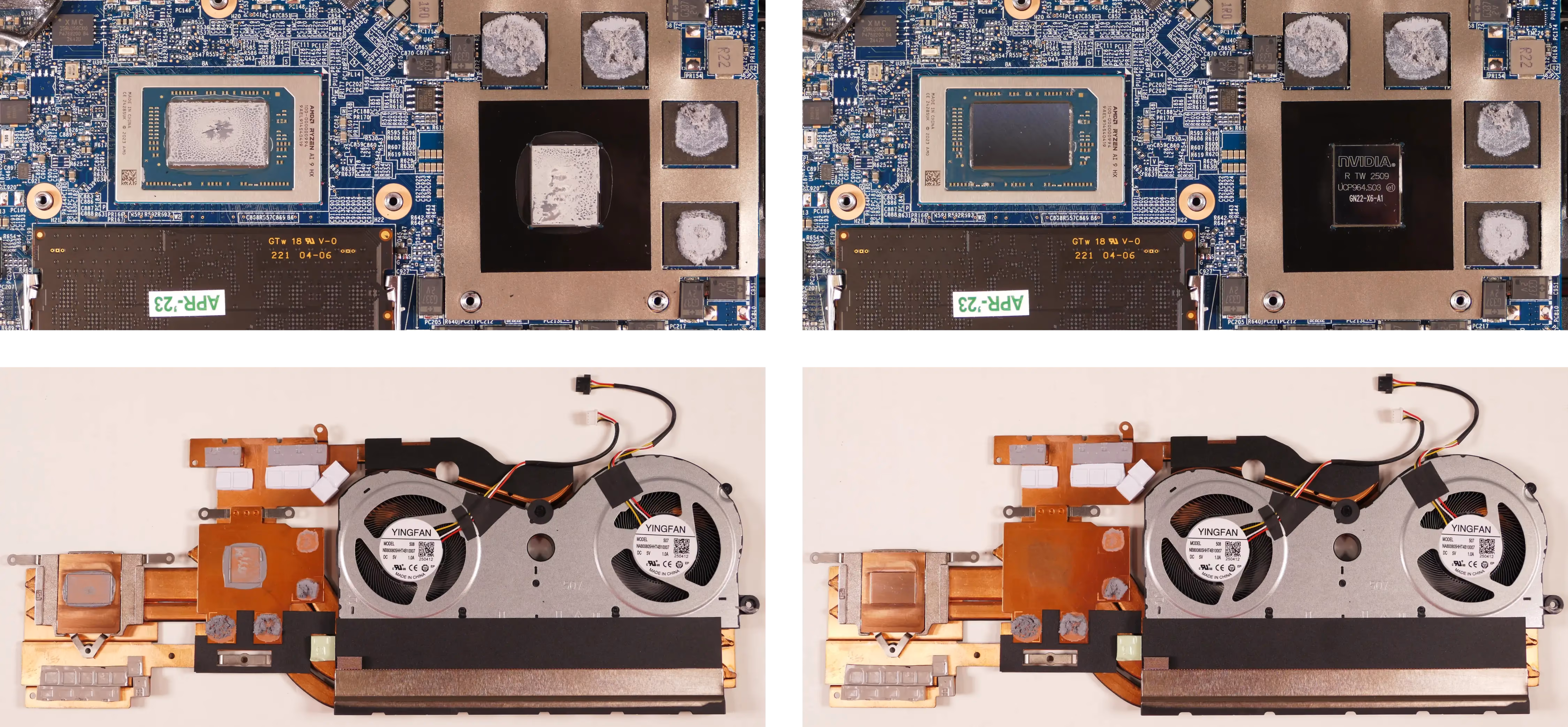 Thermal paste removal