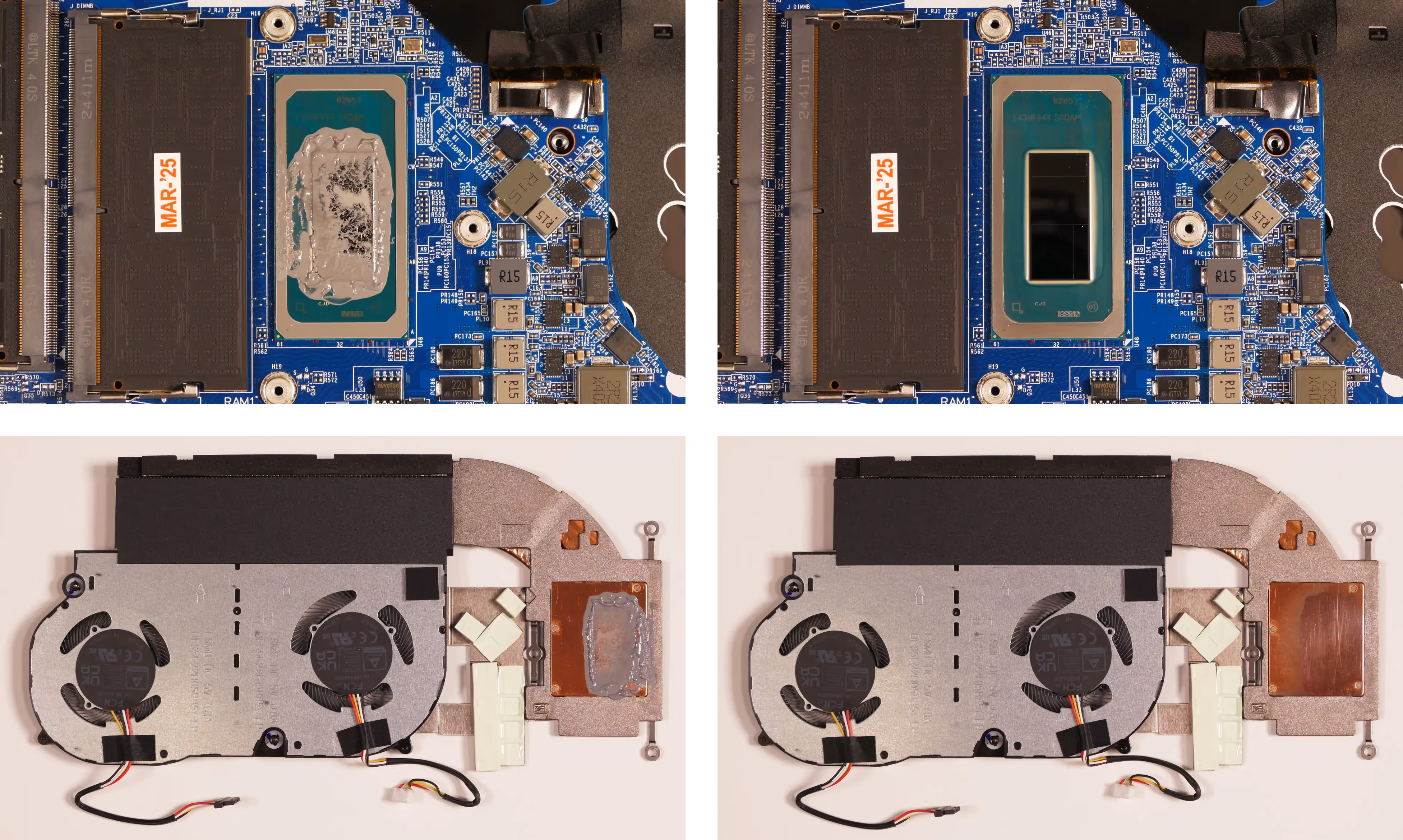 Thermal paste removal