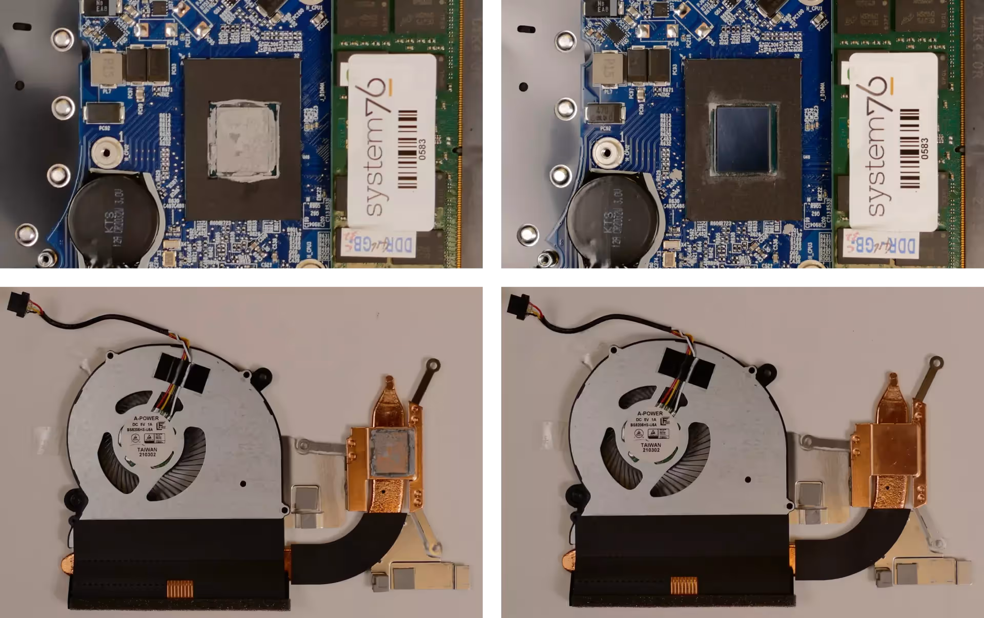 Thermal paste removal