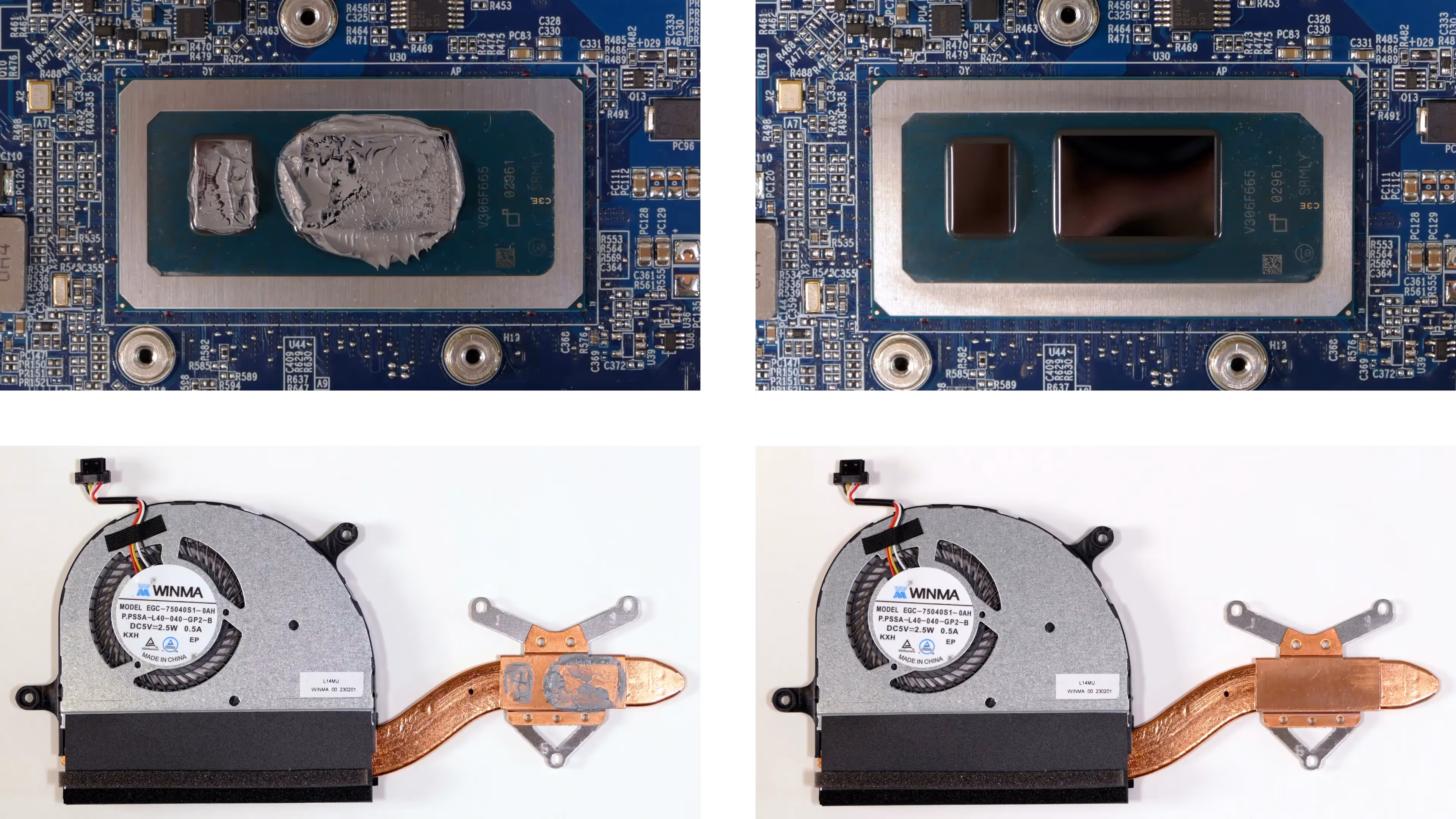 Thermal paste removal