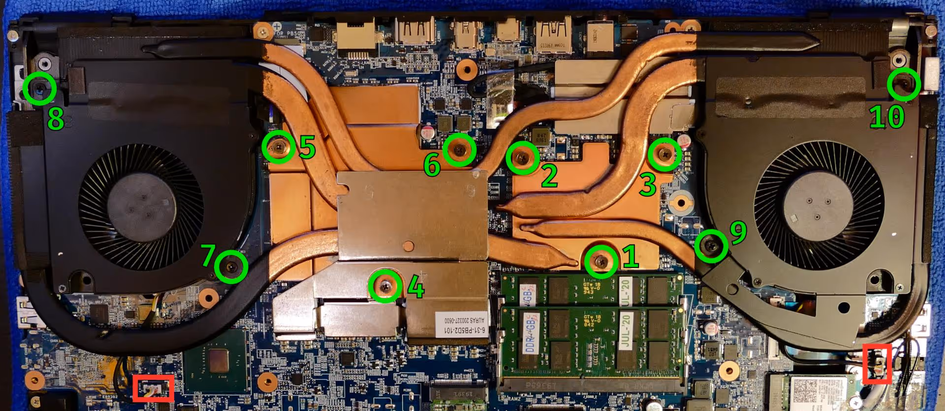 Thermal screws and connectors