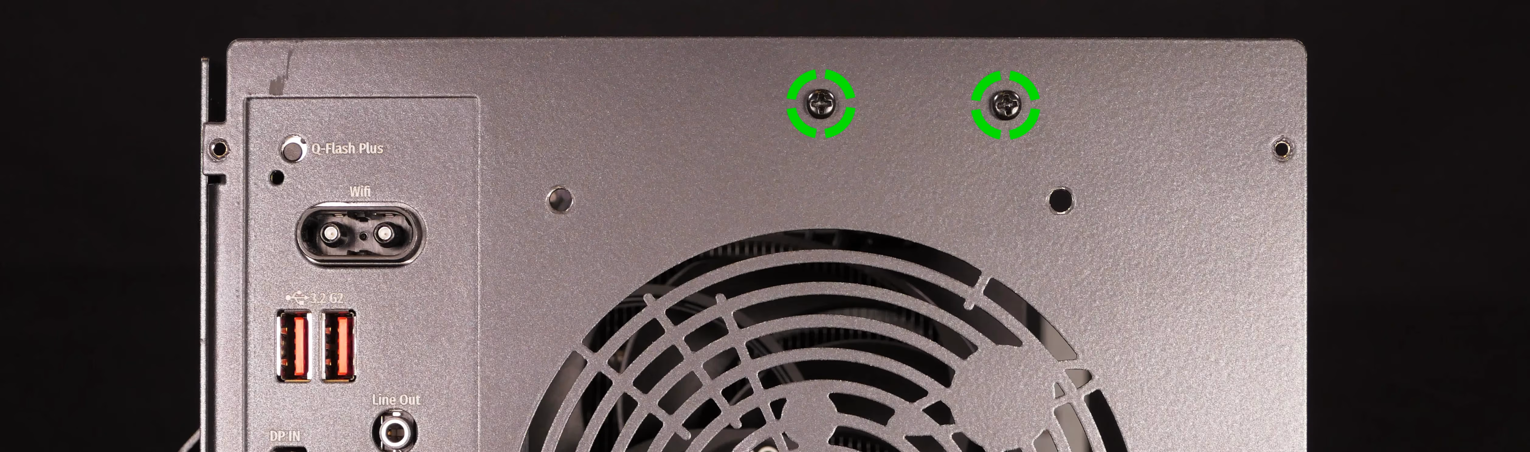 Top crossbar screws (back)