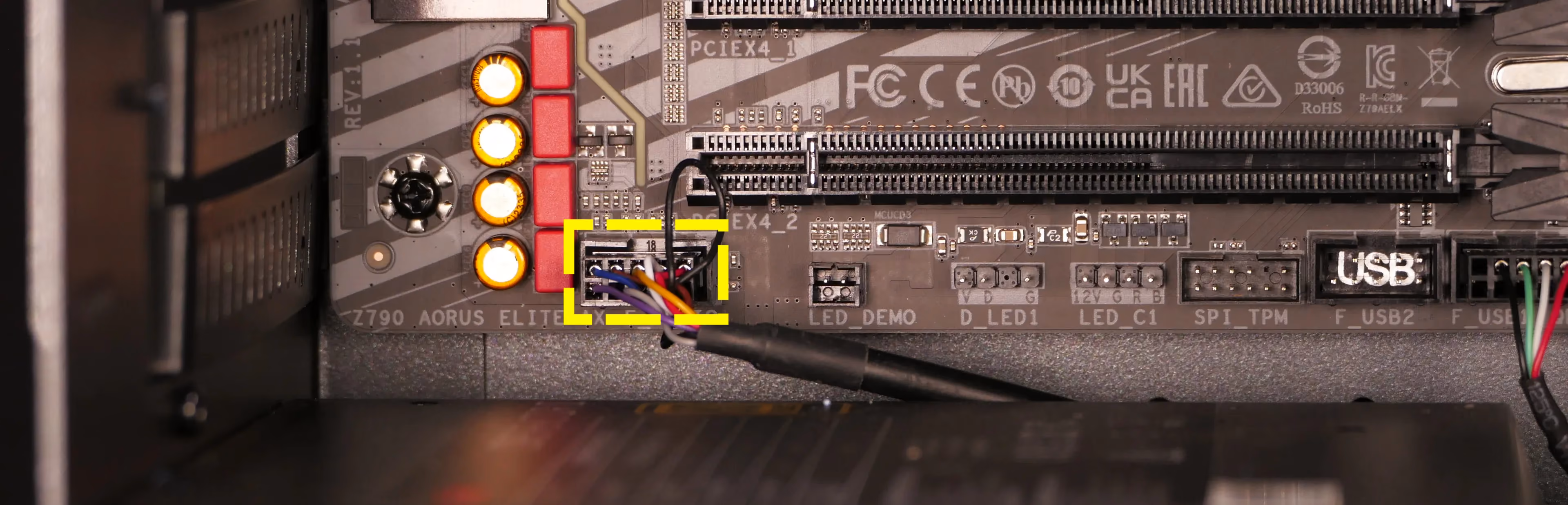Top I/O audio header