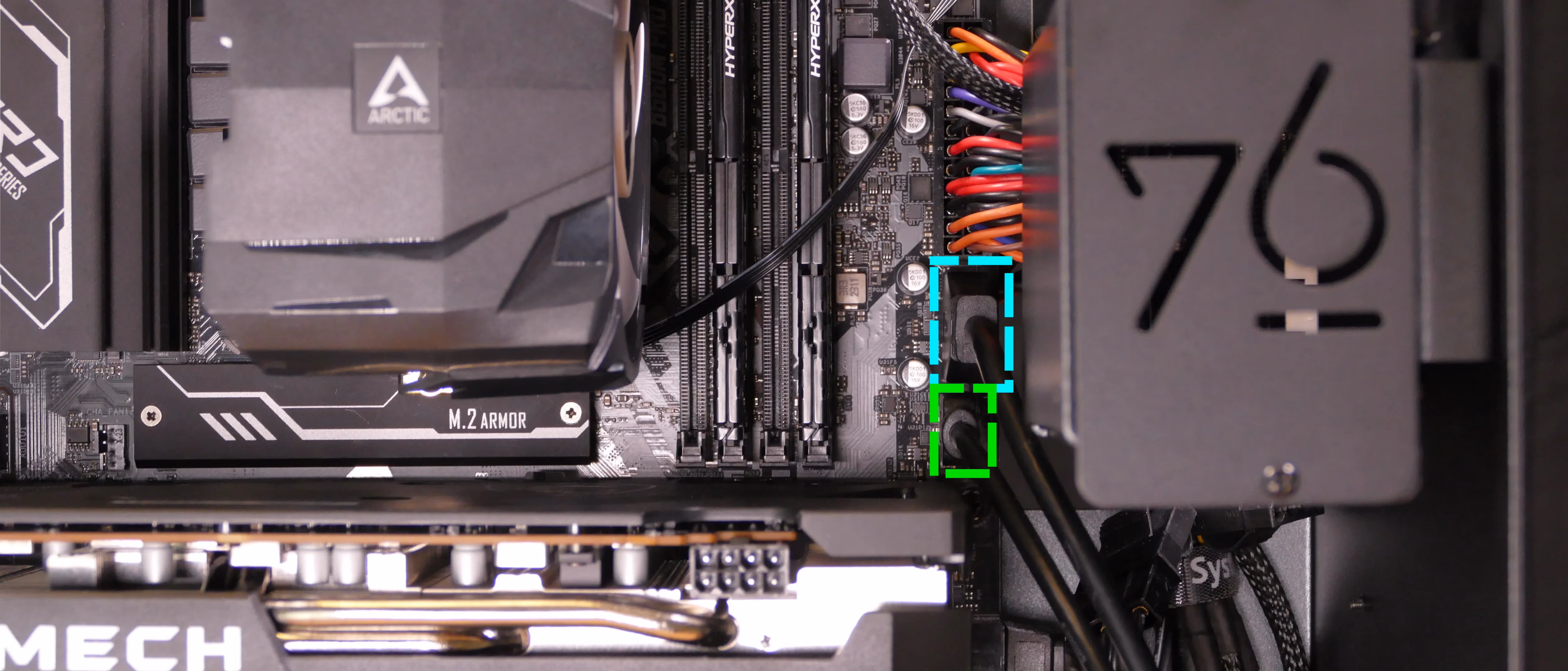 Top I/O USB headers