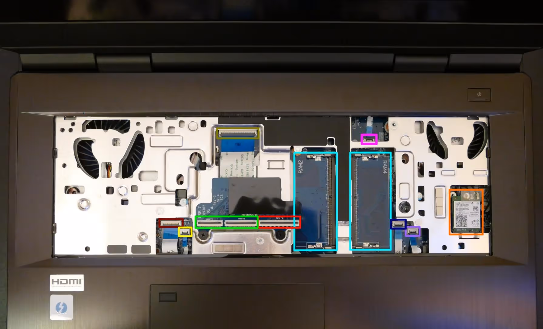 Under-Keyboard Connectors