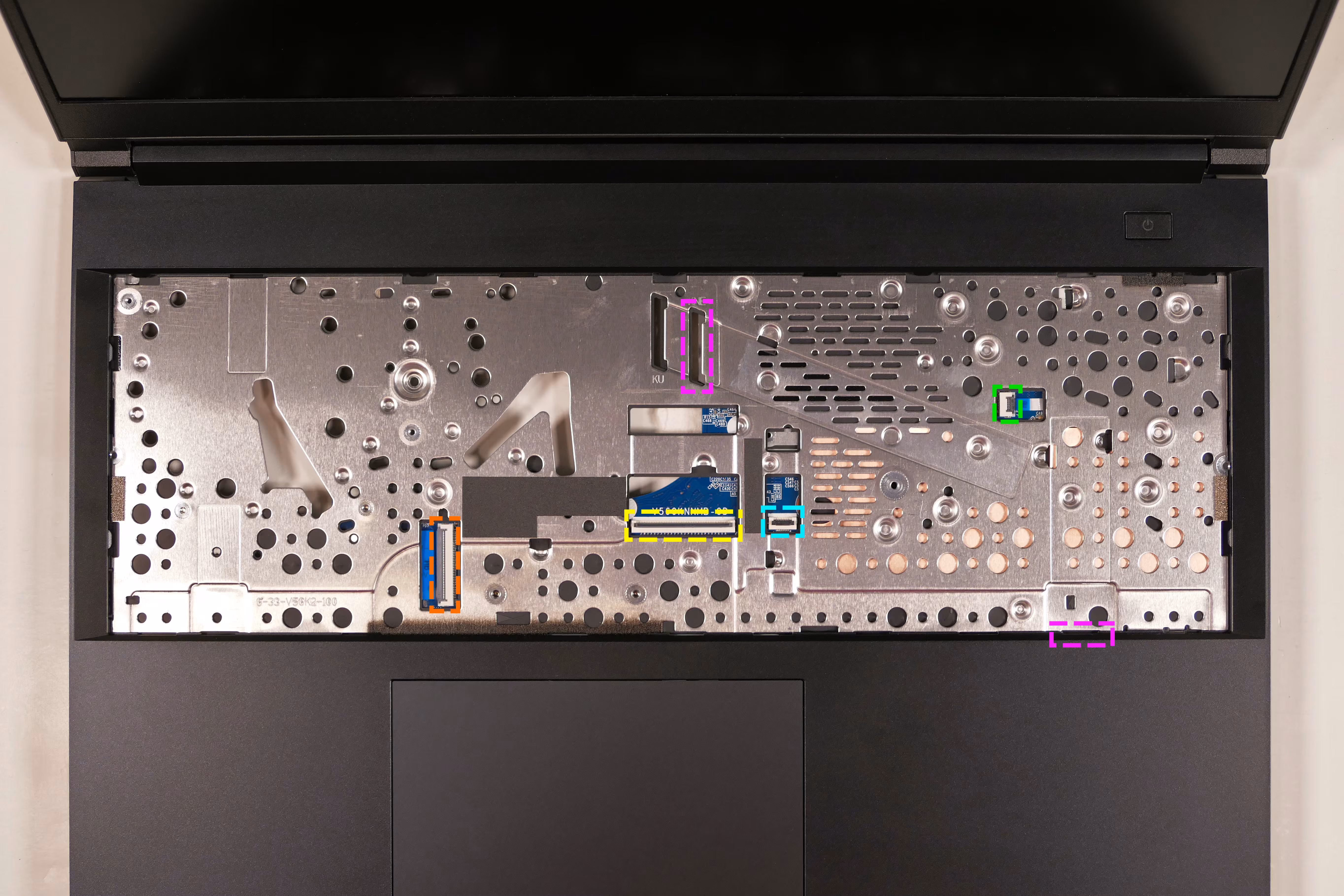 Under-Keyboard Connectors