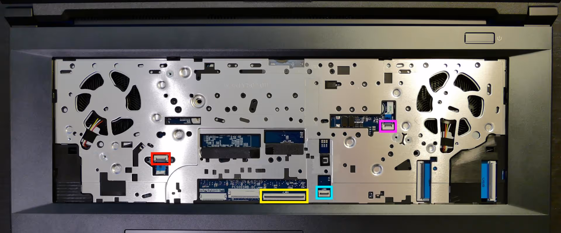 Under-Keyboard Connectors