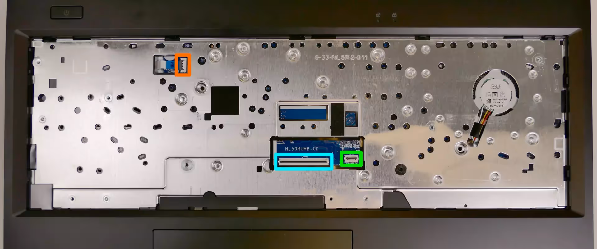 Under-Keyboard Connectors